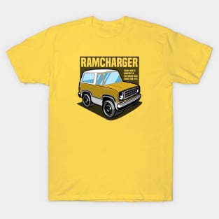 Yellow Ramcharger (White-Based) - 1974 T-Shirt